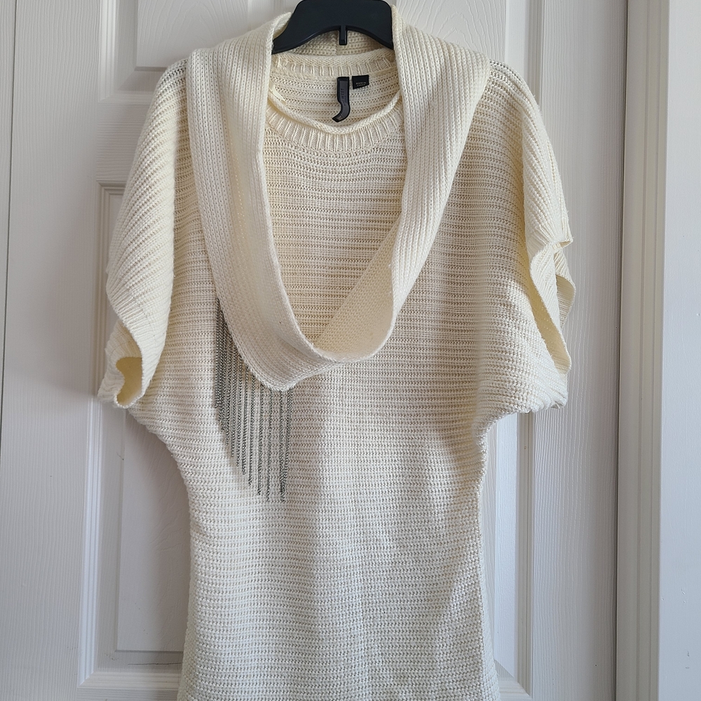 Nine West Cream Cowl Neck Sweater